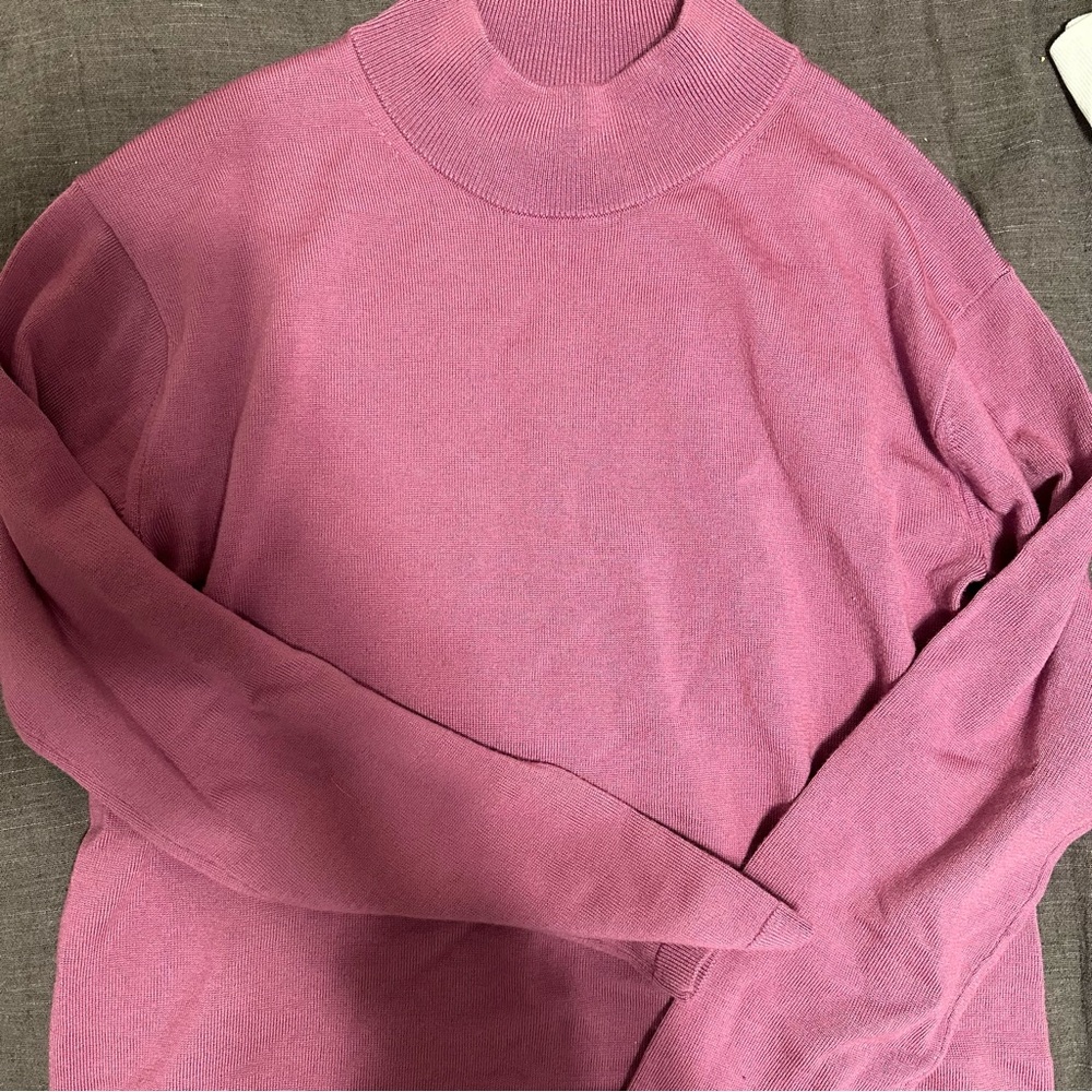 Banana Republic Mauve Turtleneck Sweater